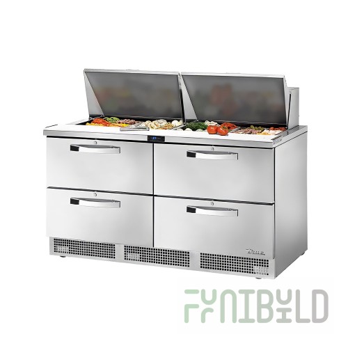 True Refrigeration TFP-64-24M-D-4-HC~SPEC3 SPEC SERIES® Sandwich/Salad Unit