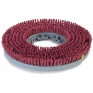 Carlisle 3616VRD 16 Inch Diameter Nylon Bristle Rotary Brush Red