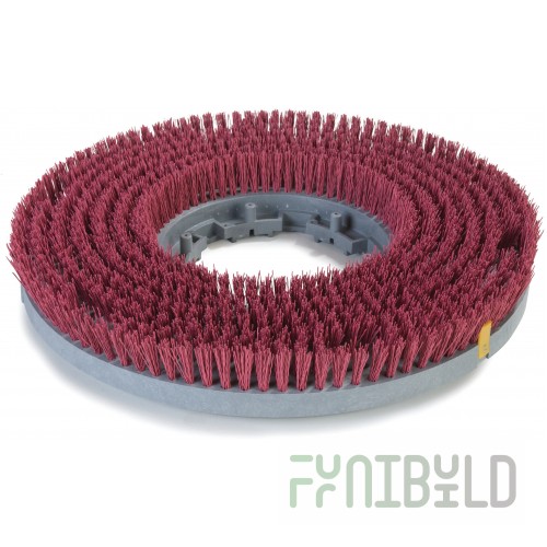 Carlisle 3616VRD 16 Inch Diameter Nylon Bristle Rotary Brush Red