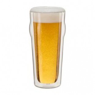 Zwilling 39500-314 16 Oz Pint Beer Glass Set Double Wall Borosilicate Glass