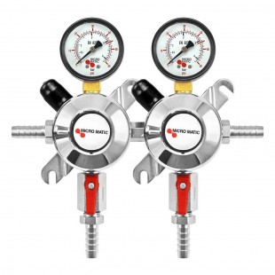Micro Matic 1162 Secondary CO2 Regulator Brass and Stainless Steel Draft Beer Parts
