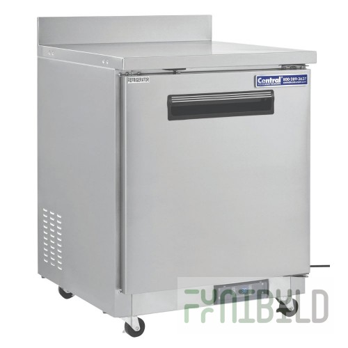 Hubert 69K-814 Kratos® Worktop Refrigerator One Piece Stainless Steel Backsplash Included. 3