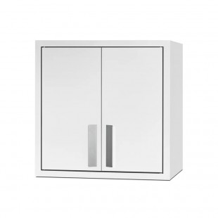 Summit CAB1818WHITE 18 Inch Wall-Mounted Cabinet with Hinged Doors Stainless Steel Handles White Painted Finish Summit CAB1818WHITE 18 Inch Wall-Mounted Cabinet with Hinged Doors Stainless Steel Handles White Painted Finish
