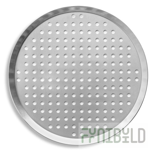 Vollrath PC11PN 11 Inch Diameter Perforated Press Cut Pizza Pan Aluminum