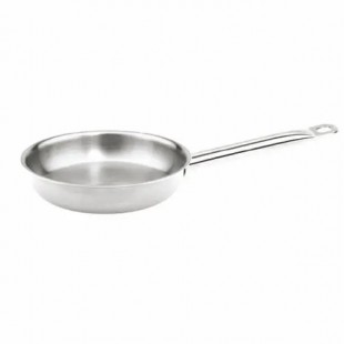 Thunder Group SLSFP4014 14 Inch Fry Pan Stainless Steel with Encapsulated Base