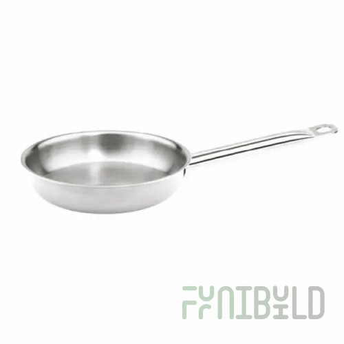 Thunder Group SLSFP4014 14 Inch Fry Pan Stainless Steel with Encapsulated Base