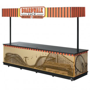 Vollrath 75675 120 Inch Merchandising Cart Open Storage Indoor Use Aluminum Composite