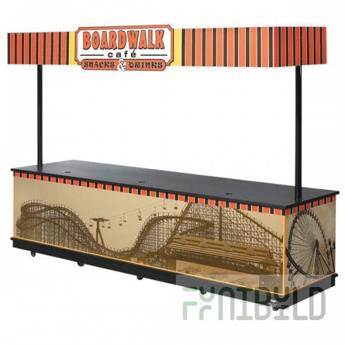 Vollrath 75675 120 Inch Merchandising Cart Open Storage Indoor Use Aluminum Composite