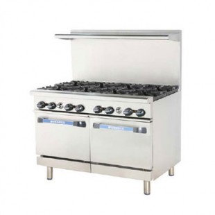 Turbo Air TARG-36G2B_NAT 48 Inch Gas Radiance Restaurant Range with Griddle 2 Burner 32000 BTU