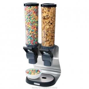 Server Products 88900 10 Inch CEREALSERV DRY CEREAL DISPENSER Countertop Stainless Steel with Two Clear Hoppers Server Products 88900 10 Inch CEREALSERV DRY CEREAL DISPENSER Countertop Stainless Steel with Two Clear Hoppers