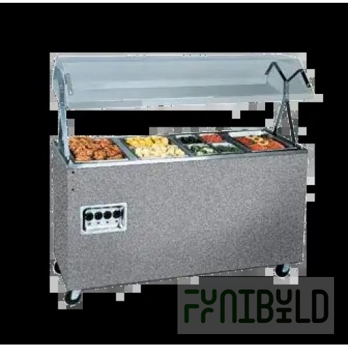 Vollrath 387282A 46 Inch with Buffet Style Breath Guard Electric Hot Food Station