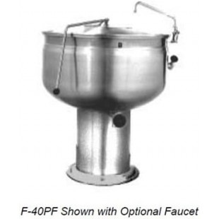 Market Forge F-60P 60 Gallon Kettle Direct Steam Pedestal Base Stainless Steel