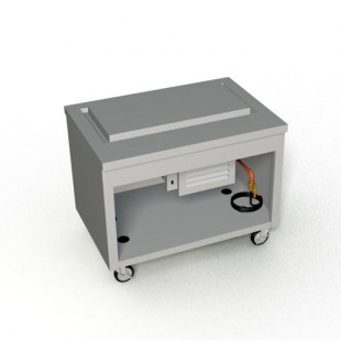 Duke TFT-46PG 46 Inch Mobile Serving Counter with Refrigerated Display