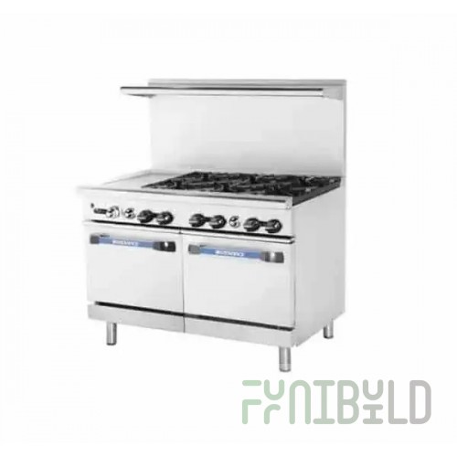 Turbo Air TARG-24G4B_LP 48 Inch Gas Restaurant Range with 4 Burners 32000 BTU