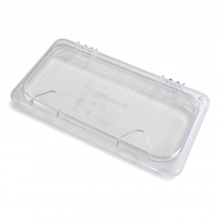 Carlisle 10278Z07 12 Inch Clear Hinged Polycarbonate Food Pan Cover with Handle Carlisle 10278Z07 12 Inch Clear Hinged Polycarbonate Food Pan Cover with Handle