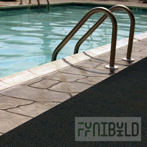 Notrax 266S0046BL 4' Vinyl Mat 1/2 Inch Thick Black Slip-Resistant