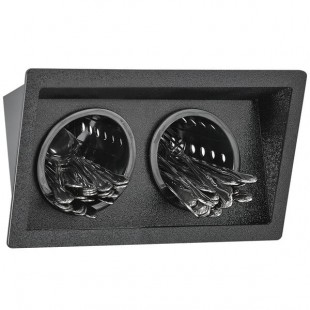 Vollrath FMF-2 12-1/8 Inch Flatware Holder Plastic Black with Cylinders Vollrath FMF-2 12-1/8 Inch Flatware Holder Plastic Black with Cylinders