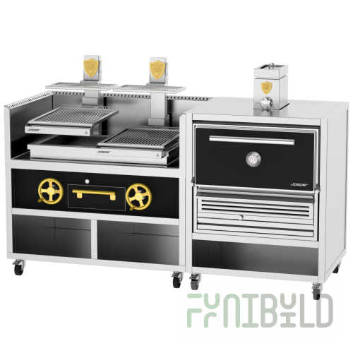 Josper Charcoal Ovens CVJ-50-2-1-PRO-L Charcoal Oven/Basque Grill Combo