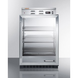 Summit PHC61G 24 Inch Compact Warming Cabinet 5 Cu Ft Stainless Steel Black Summit PHC61G 24 Inch Compact Warming Cabinet 5 Cu Ft Stainless Steel Black
