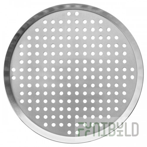 Vollrath PC10PN 10 Inch Perforated Pizza Pan Press Cut Aluminum