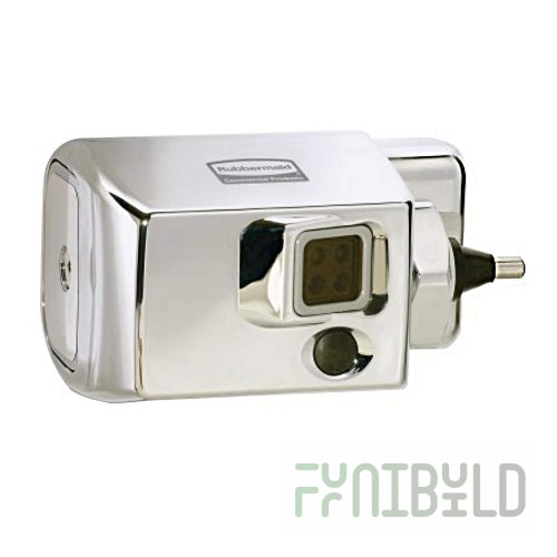 Rubbermaid FG401981 Metal Toilet Cleaning System with Manual Courtesy Flush