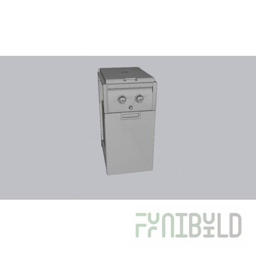 Crown Verity ICM-SB-SIBULK-2D 18 Inch Cabinet Module with Dual Side Burner and Two Drawers Gas