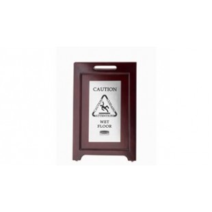 Rubbermaid Commercial Products 1867508 15 Inch Width Caution Sign Wood with Stainless Steel Rubbermaid Commercial Products 1867508 15 Inch Width Caution Sign Wood with Stainless Steel
