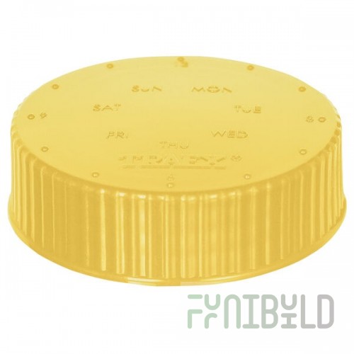 Vollrath 4902-08 Squeeze Bottle Cap Top Yellow Wide Mouth Storage Lid 12 Packs