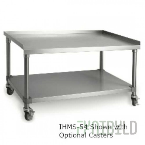Imperial IHMS-36 36 Inch Open Frame Equipment Stand with Undershelf Stainless Steel