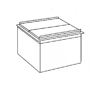 Cornelius 162111004 23 Inch Drop-in Ice Bin with Cold Plate 80 Lbs Ice Capacity