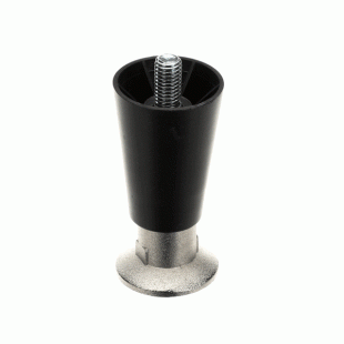 Continental Refrigerator 50206-4 4 Inch Black Legs Set of 4 Support