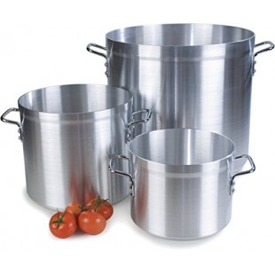 Carlisle 61210 10 Quart Stock Pot Standard Weight Aluminum with Loop Handles Carlisle 61210 10 Quart Stock Pot Standard Weight Aluminum with Loop Handles