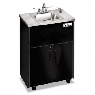 Forbes Industries 5746-2 25 Inch Mobile Handwashing System with Two Sinks Stainless Steel