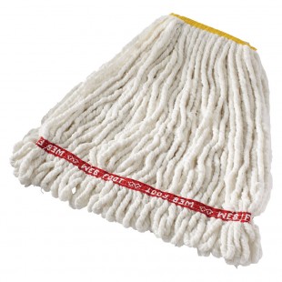 Rubbermaid FGA21106WH00 Small Wet Mop Bacterial Resistant Cotton Synthetic White
