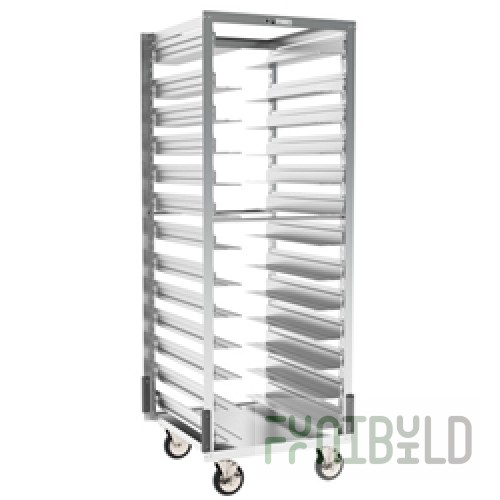 Metro RD78NA37 Bun Pan Rack Mobile 13 Pairs of Slides Aluminum Gray