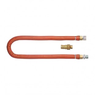 Dormont H100BIP2Q60 1 Inch Diameter 60 Inch Length Gas Connector Hose with Quick Disconnect Dormont H100BIP2Q60 1 Inch Diameter 60 Inch Length Gas Connector Hose with Quick Disconnect