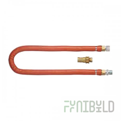 Dormont H100BIP2Q60 1 Inch Diameter 60 Inch Length Gas Connector Hose with Quick Disconnect