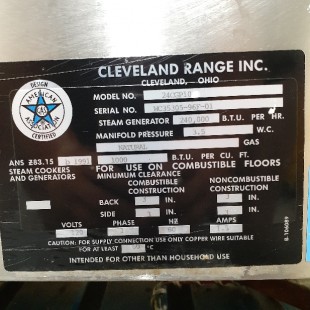 Optional LP to Natural Gas Conversion Kit for 24CGP10 Steamcraft® Power 10 Series, Cleveland 114775