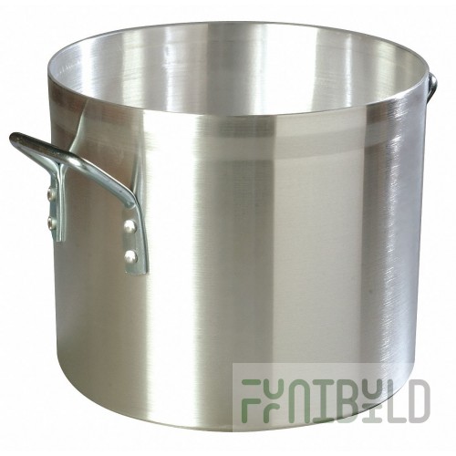 Carlisle 61220 20 Quart Stock Pot Aluminum with Loop Handles Satin Finish