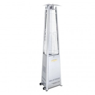 Crown Verity CV-2670-SS 25 Inch Propane Tower Patio Heater 42000 BTU with Automatic Shutoff