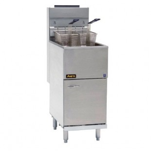 ANETS 40AS 15 Inch Tube Fired Deep Fryer Gas Floor Model 4 Burners 107000 BTU ANETS 40AS 15 Inch Tube Fired Deep Fryer Gas Floor Model 4 Burners 107000 BTU