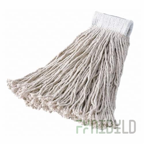 Rubbermaid FGV41600WH00 1 Inch Economy Mop Head Rayon Yarn for Chemical Application White