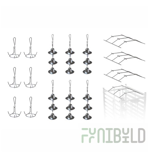 Wood Stone 000-318-006 Chicken and Rib Accessory Package with 6 Chicken Bell Choirs