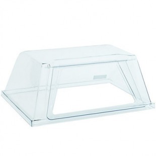 Nemco 8250GD Polycarbonate Sneeze Guard with Door for 8250 Roller Grill