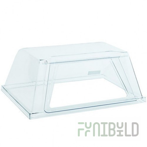 Nemco 8250GD Polycarbonate Sneeze Guard with Door for 8250 Roller Grill
