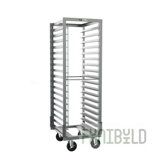 Metro RD15NA37A120 18 Pan Mobile Bun Rack Aluminum with End Loading
