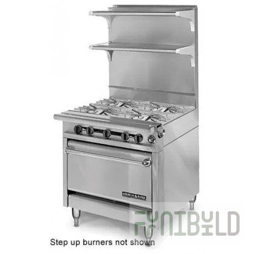 American Range HD34-4SU-1_LP 34 Inch Gas Range with 4 Burners 188000 BTU