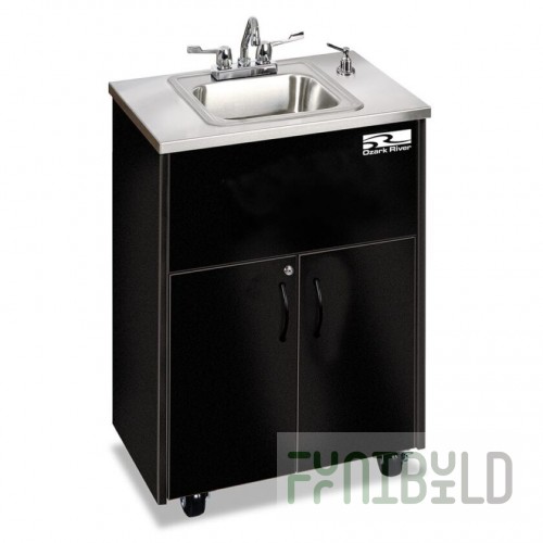 Forbes Industries 5746-D 25 Inch Mobile Hand Washing Station Stainless Steel Countertop