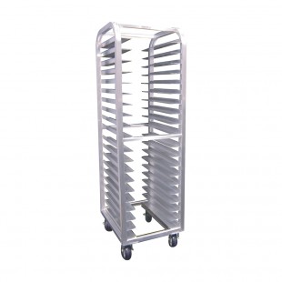 Winholt ALUN-1820-HD 21 Inch Wide Universal Pan Rack Welded Aluminum with Casters
