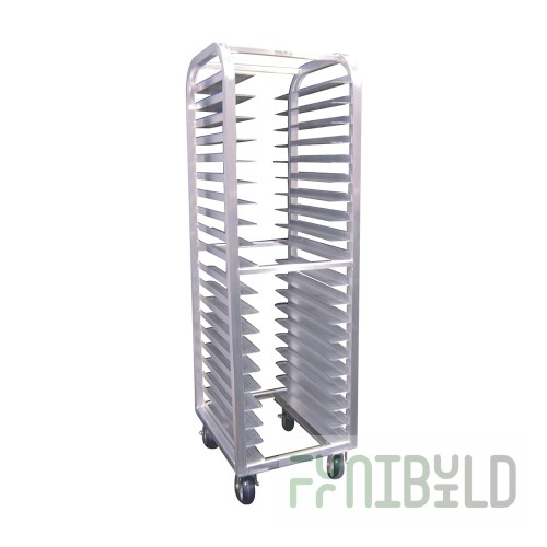 Winholt ALUN-1820-HD 21 Inch Wide Universal Pan Rack Welded Aluminum with Casters
